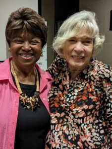 Ann Miller Woodford and Becky Anderson at the Blue Ridge Parkway Concert Series