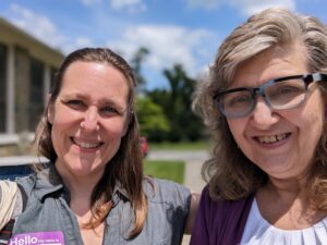 Bridget Herbig and Angie Chandler at Stecoah in Graham County