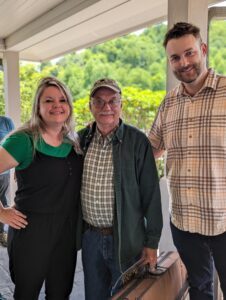 Donna Ray Norton, Roger Howell, and Brandon Johnson at I-26 NC Welcome Center